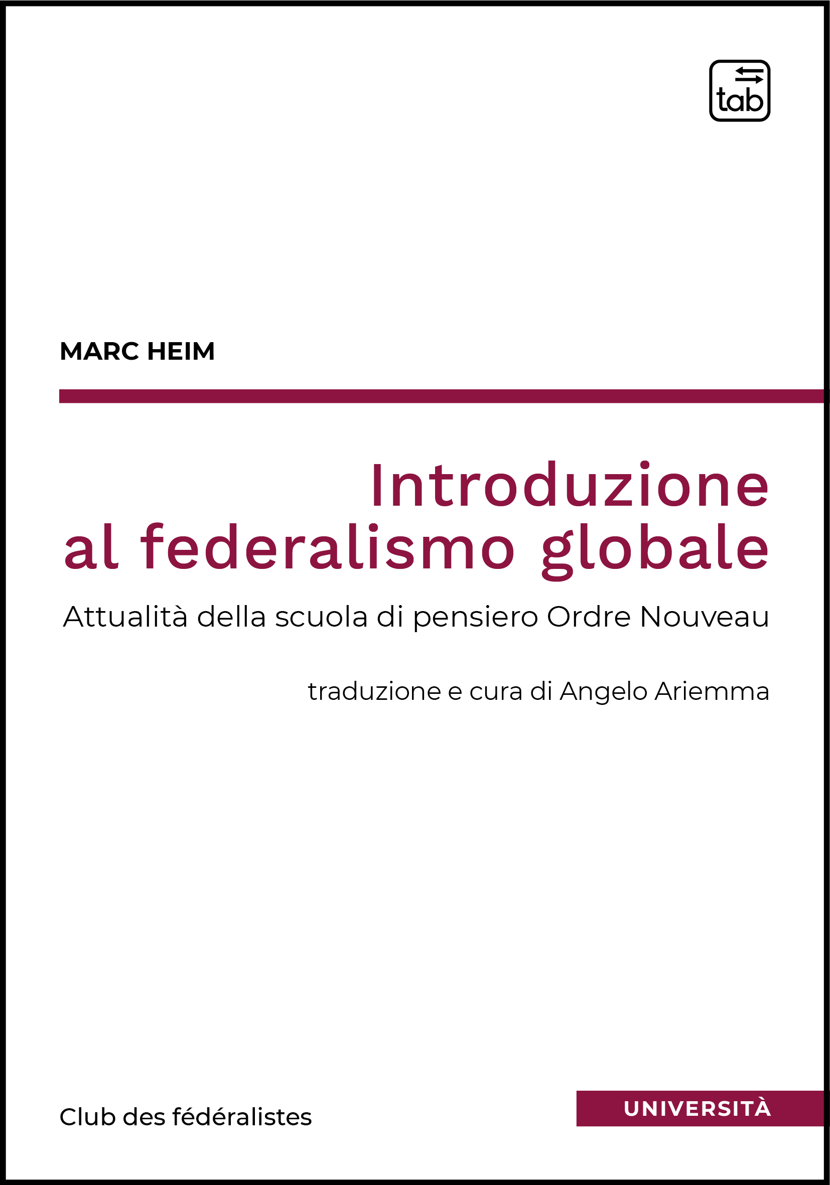 Introduzione al federalismo globale
