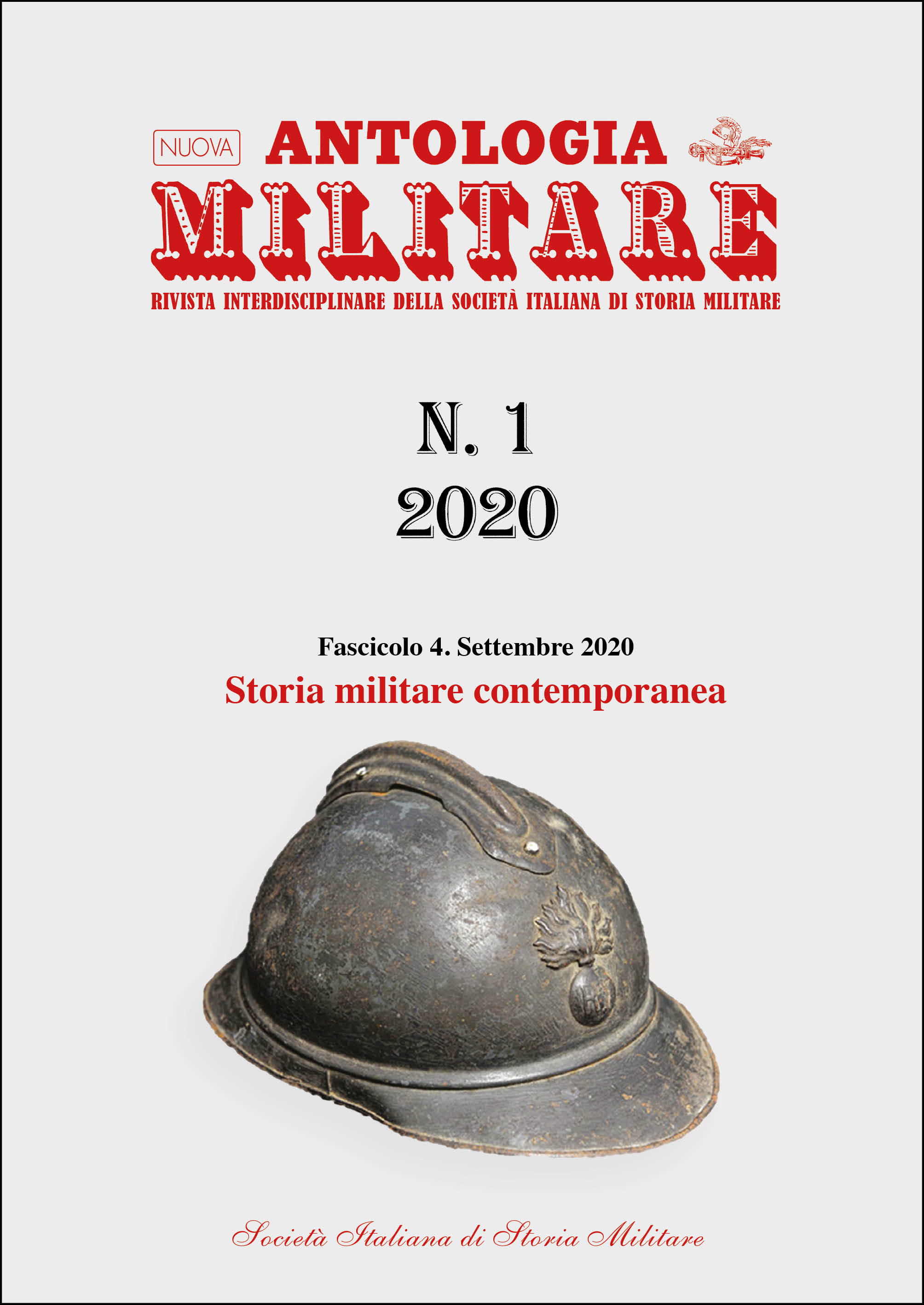 Numero 1, fascicolo 4, settembre 2020