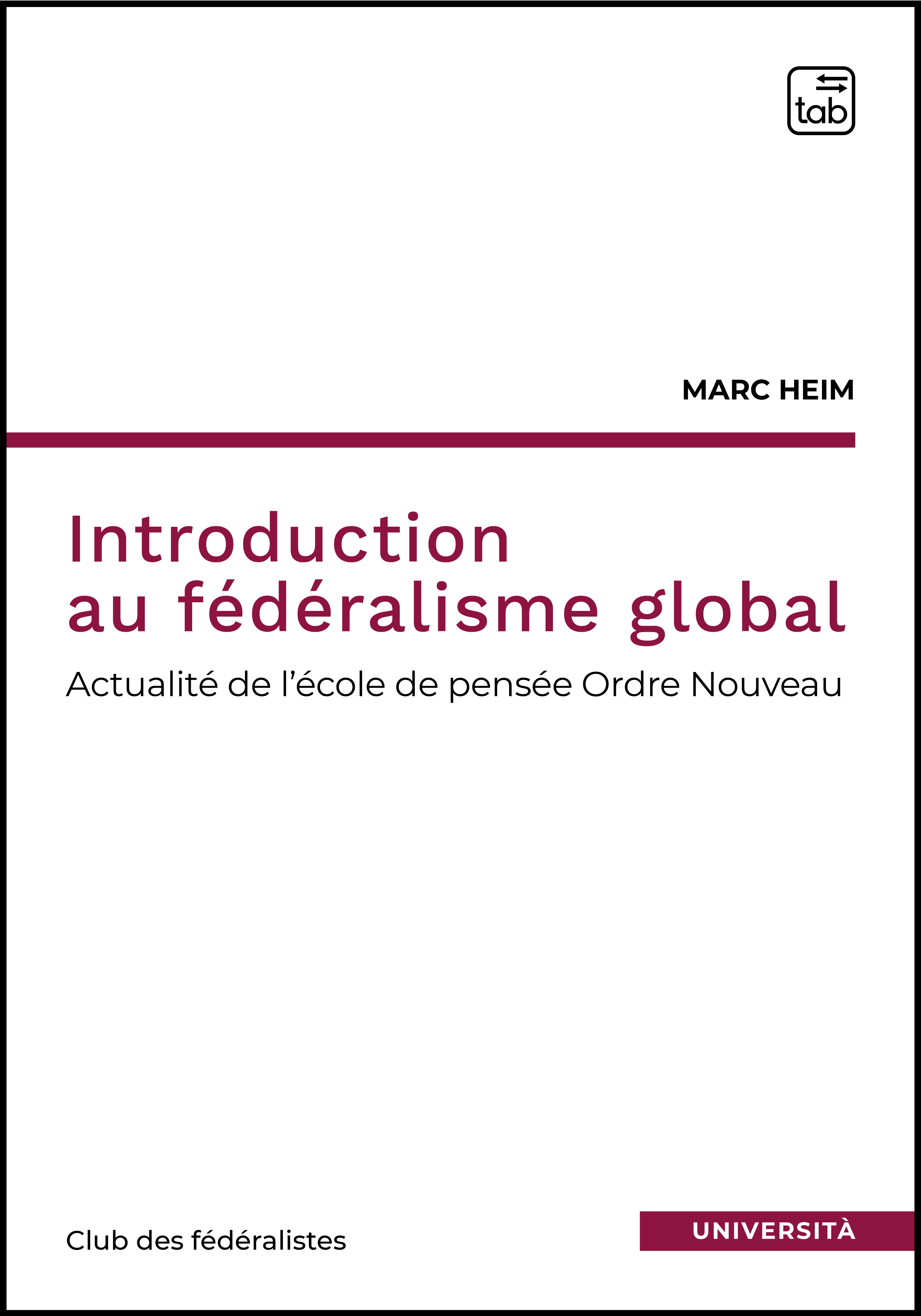 Introduction au fédéralisme global