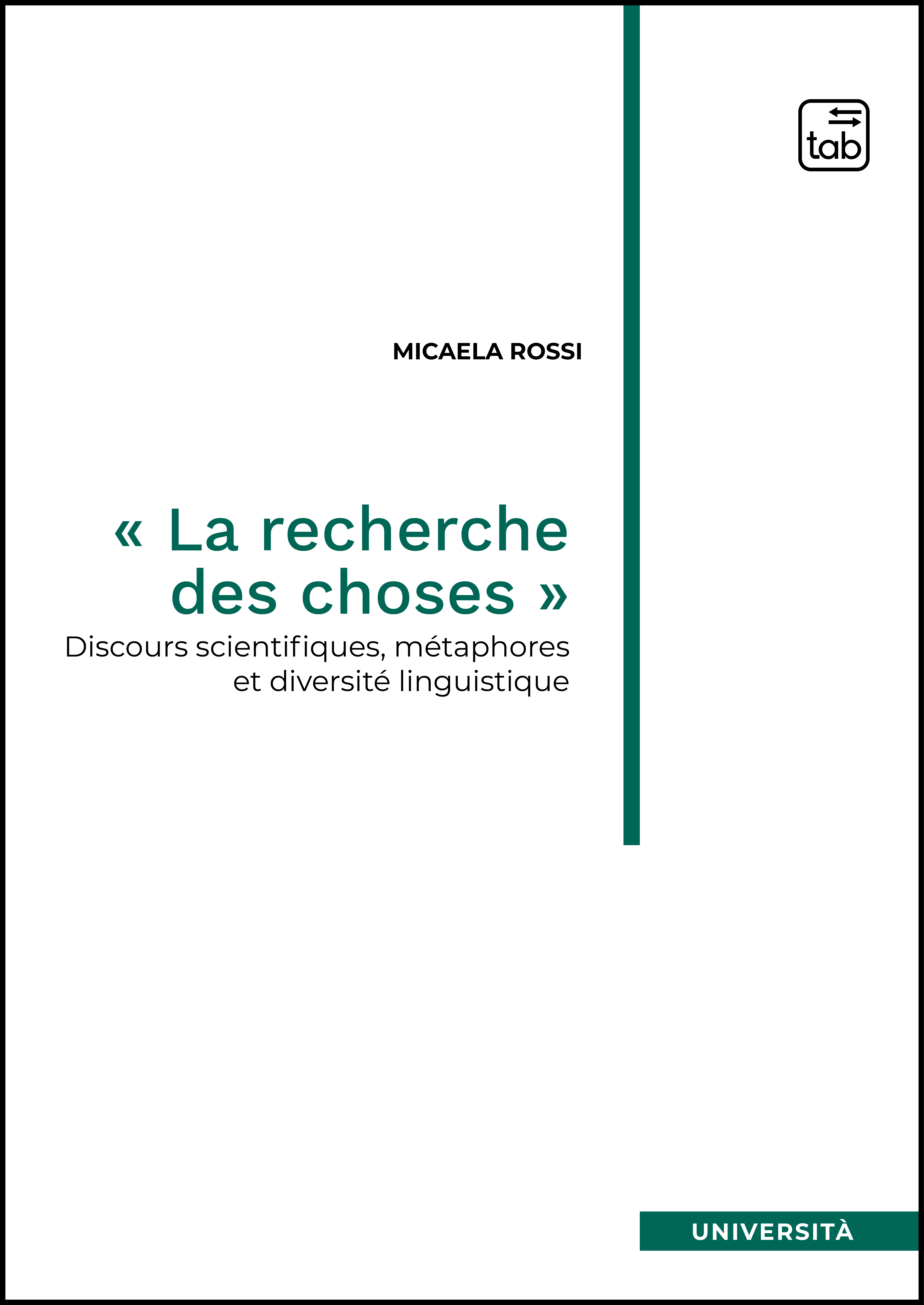 La recherche des choses