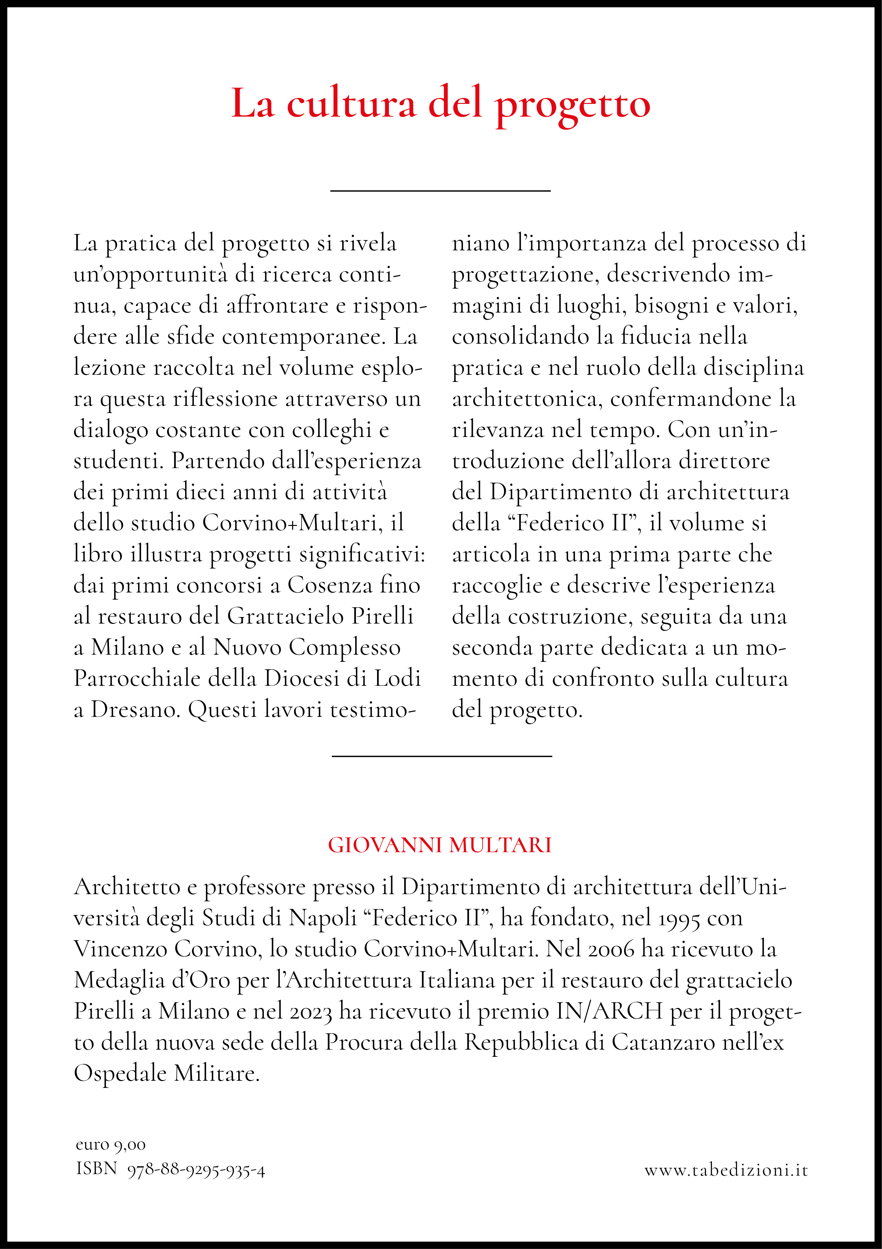 La cultura del progetto