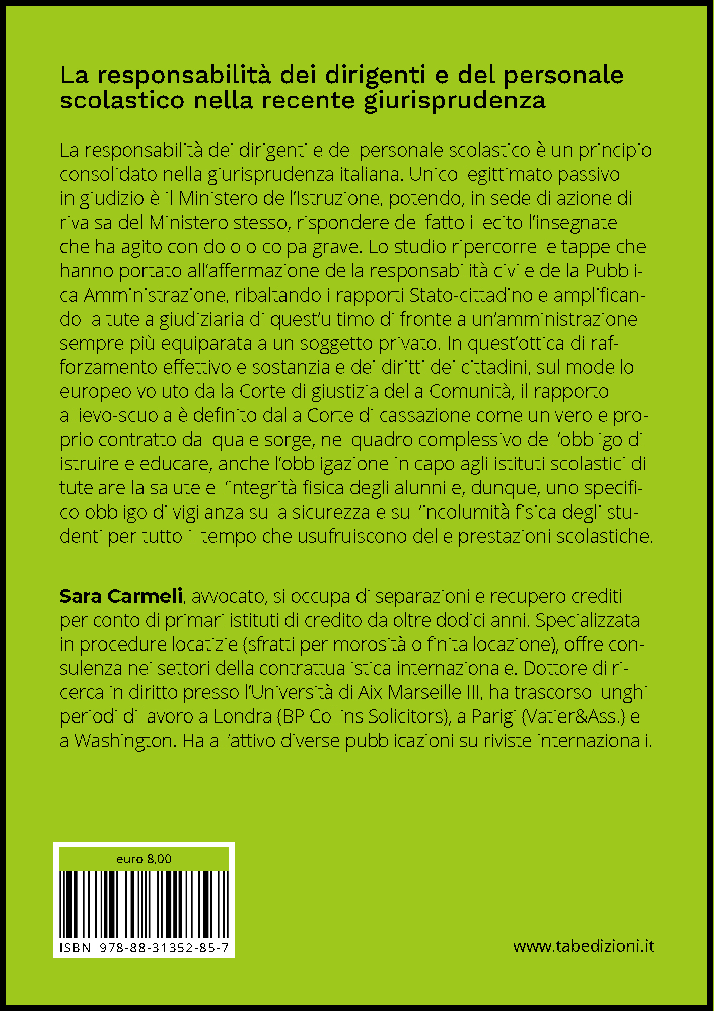 La responsabilità dei dirigenti e del personale scolastico nella recente giurisprudenza