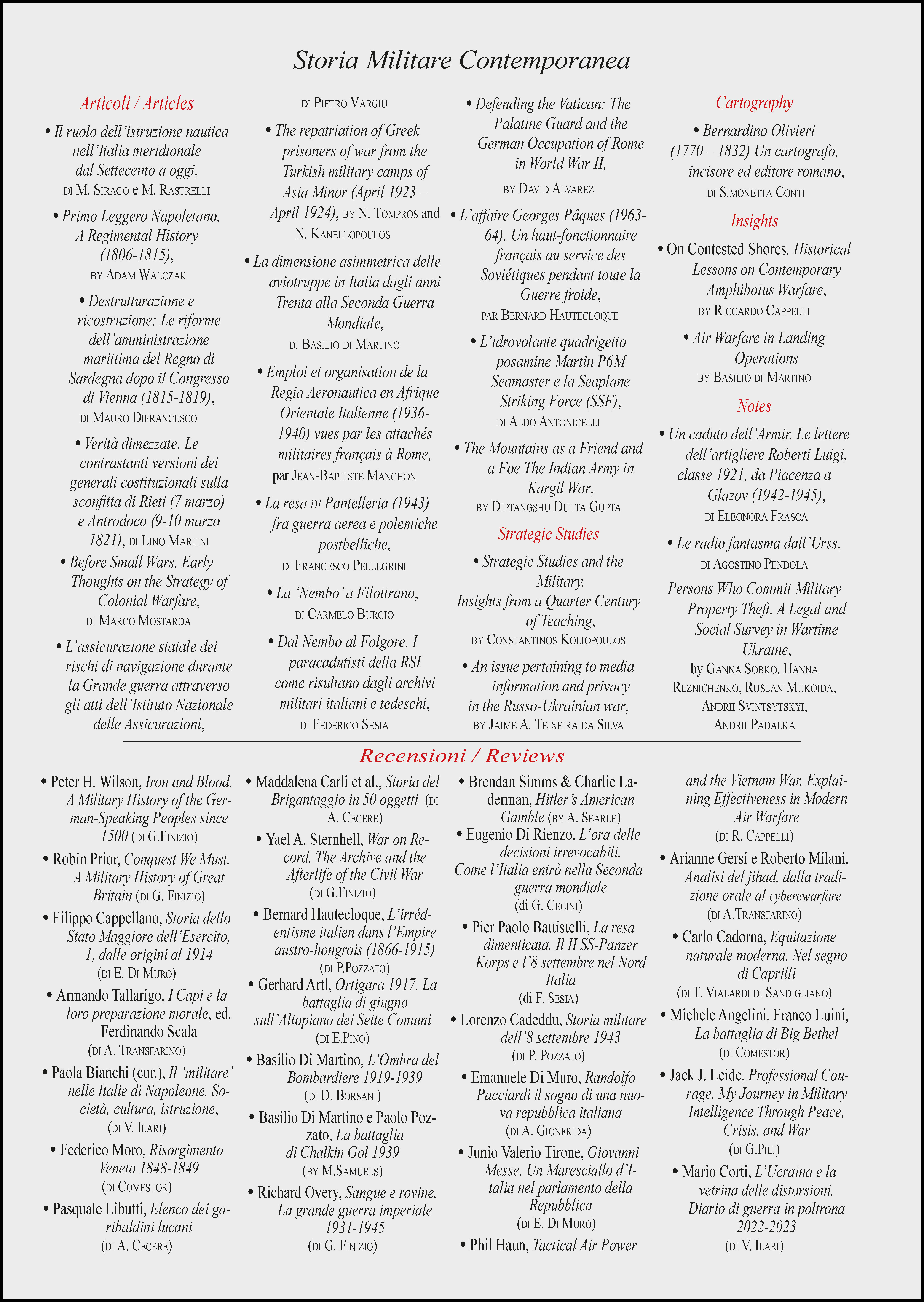 Numero 5, fascicolo 20, ottobre 2024