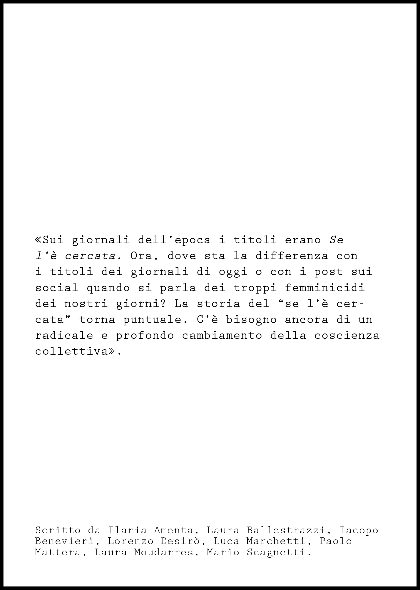 Il massacro del Circeo