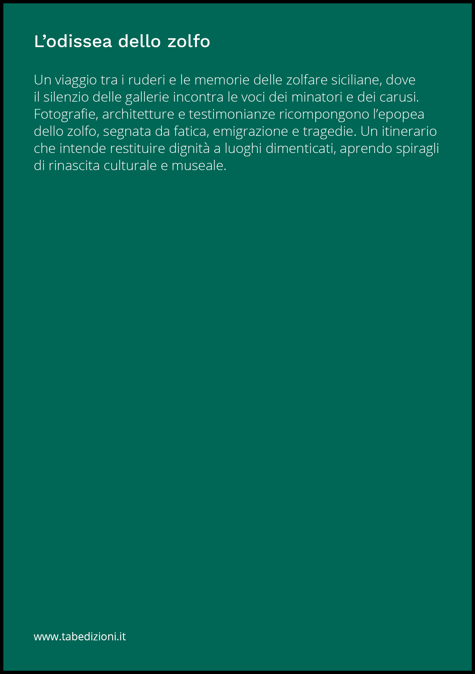 L'odissea dello zolfo