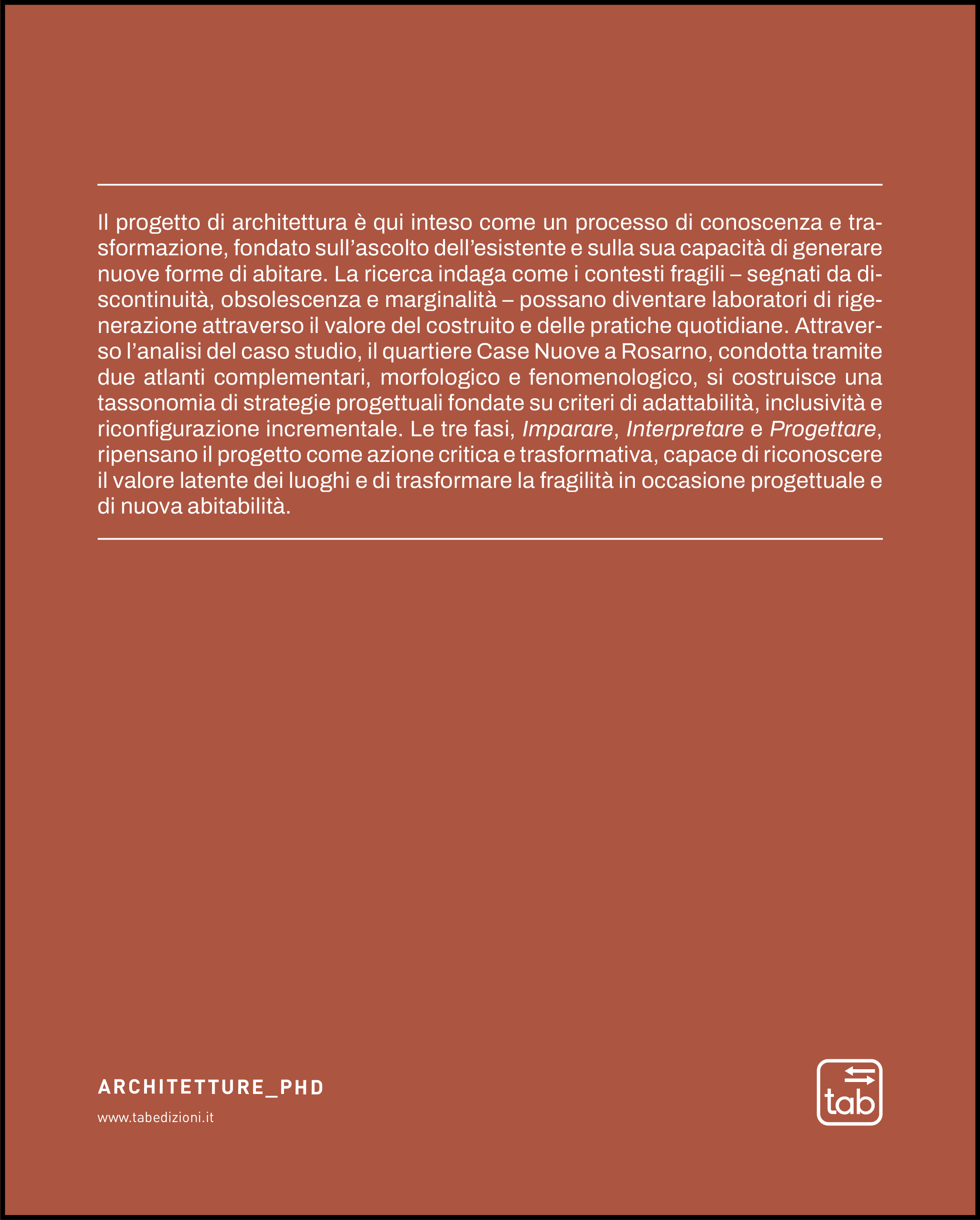 Riabitare il quartiere fragile