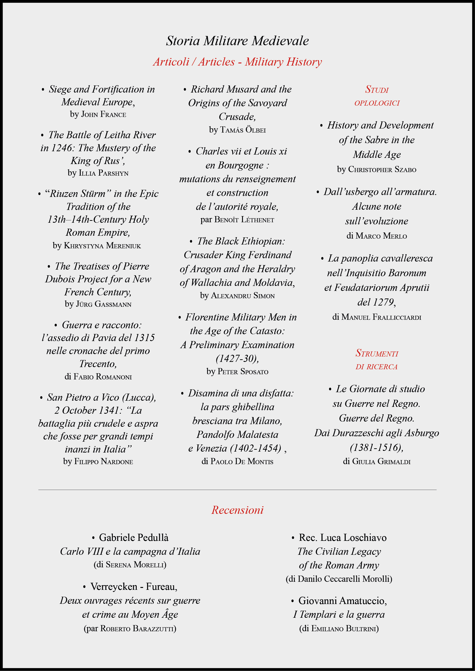 Numero 7, fascicolo 25, marzo 2026