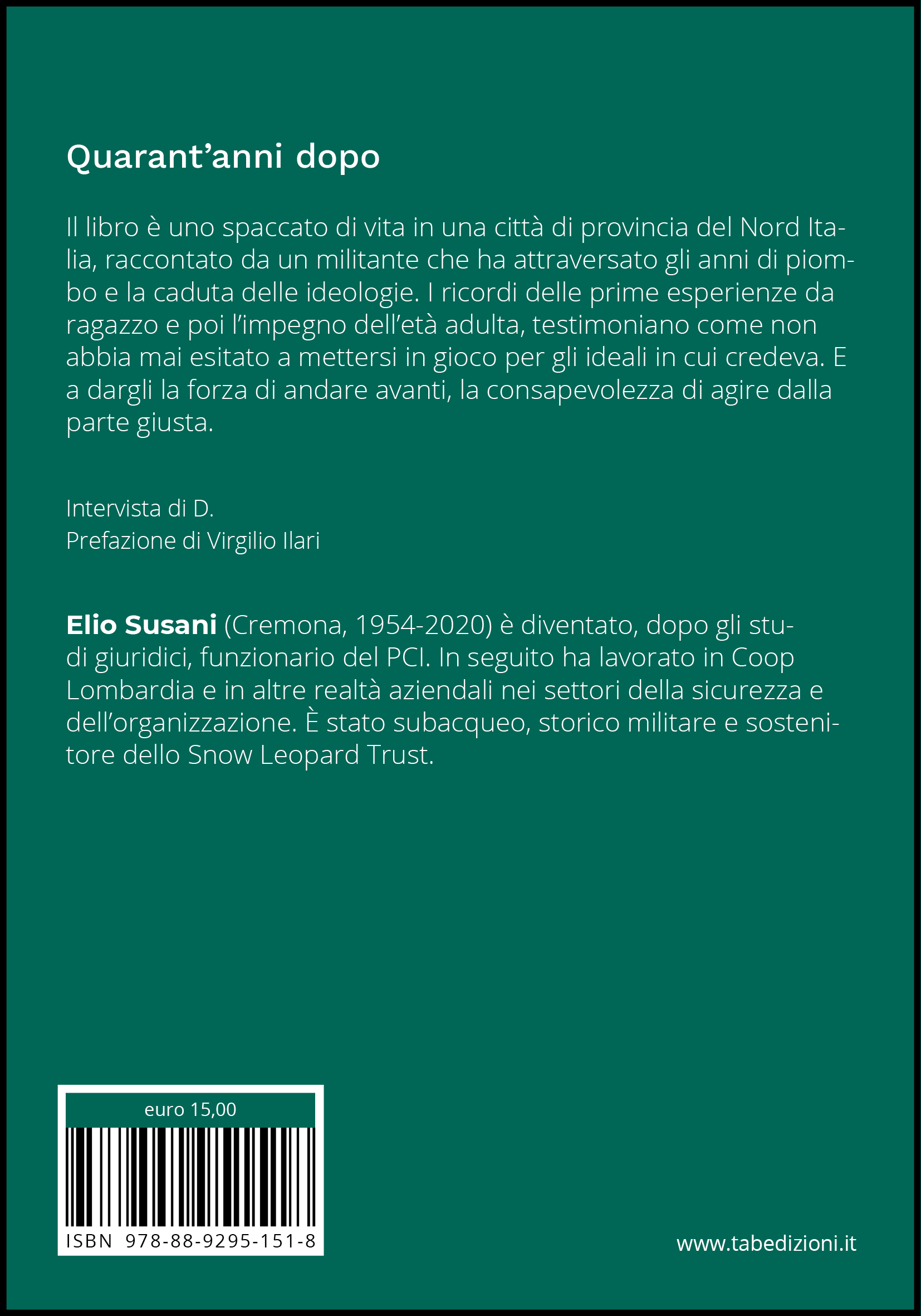 Quarant'anni dopo. Memorie di piombo, caffè e sigarette - quarta
