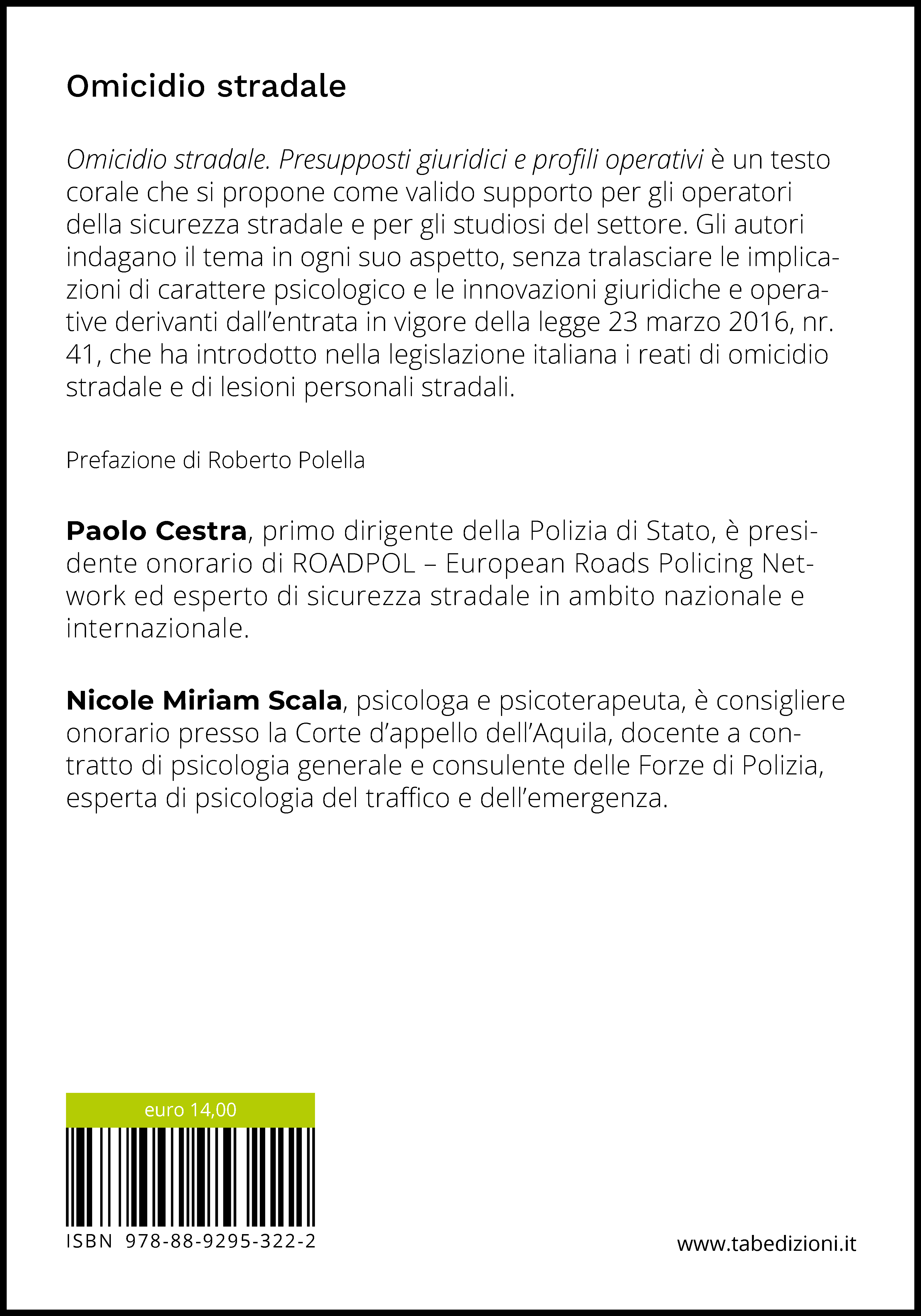 Omicidio stradale - quarta