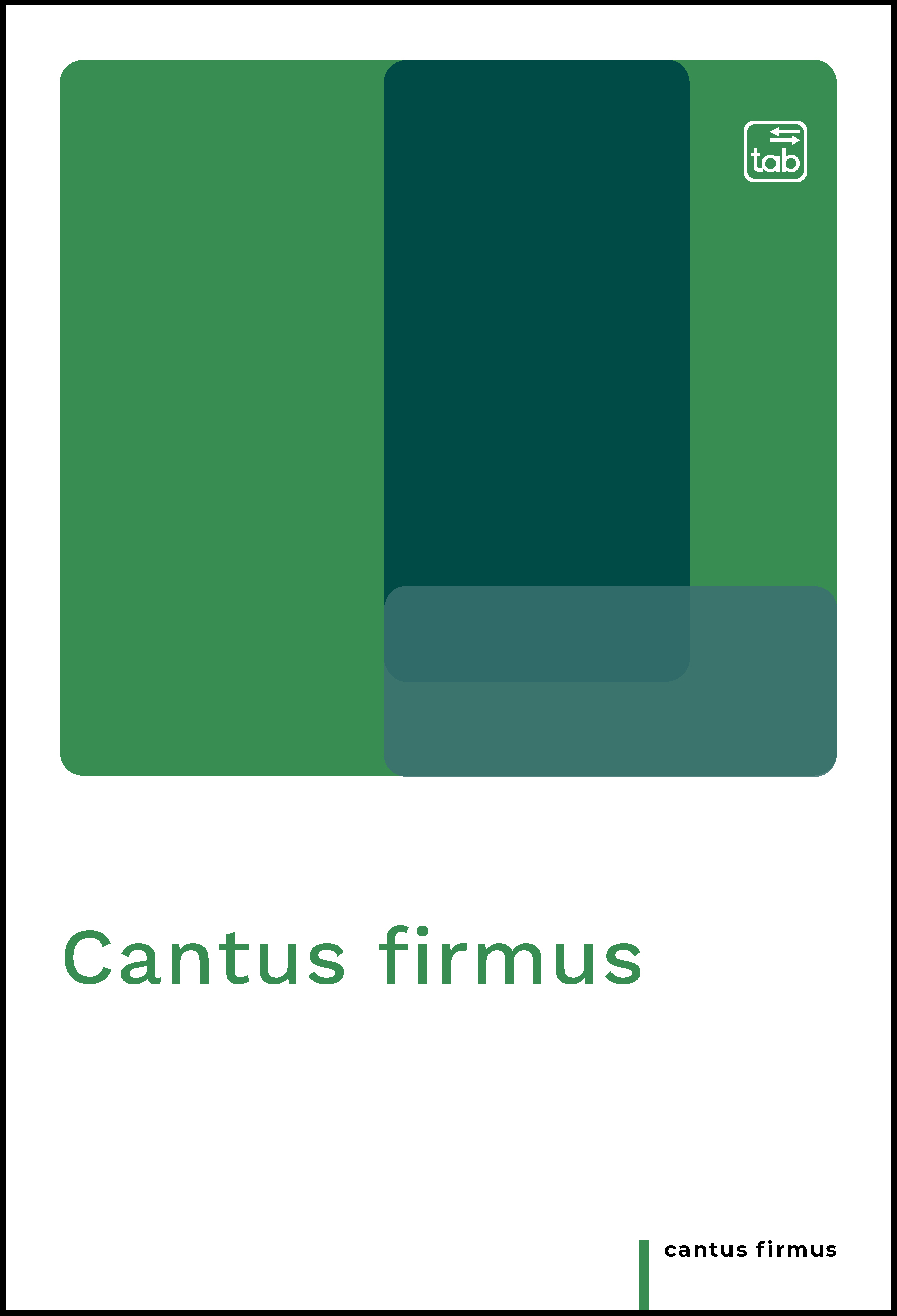 Vivere in filosofia - cantus firmus