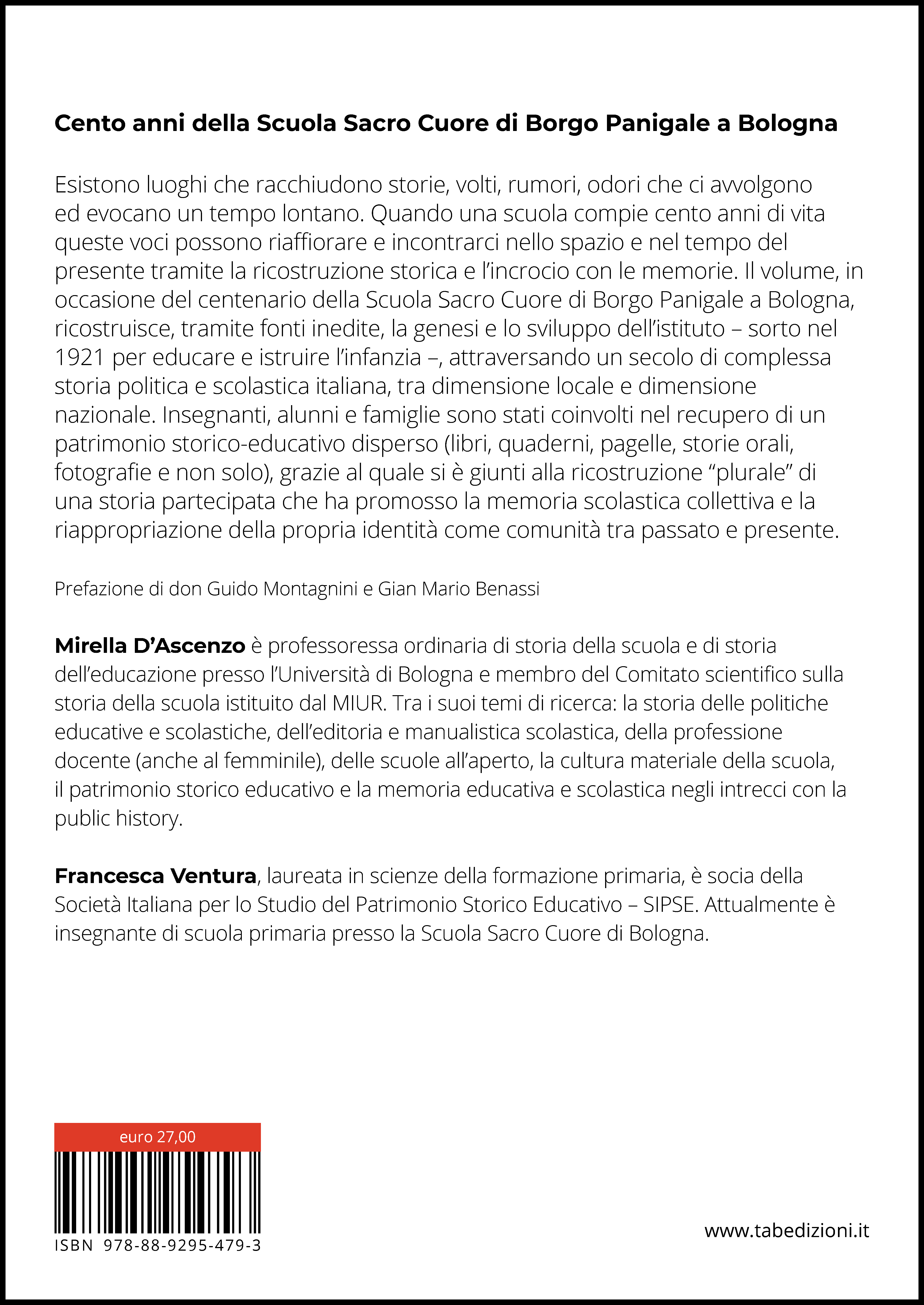 Cento anni della Scuola Sacro Cuore di Borgo Panigale a Bologna - quarta