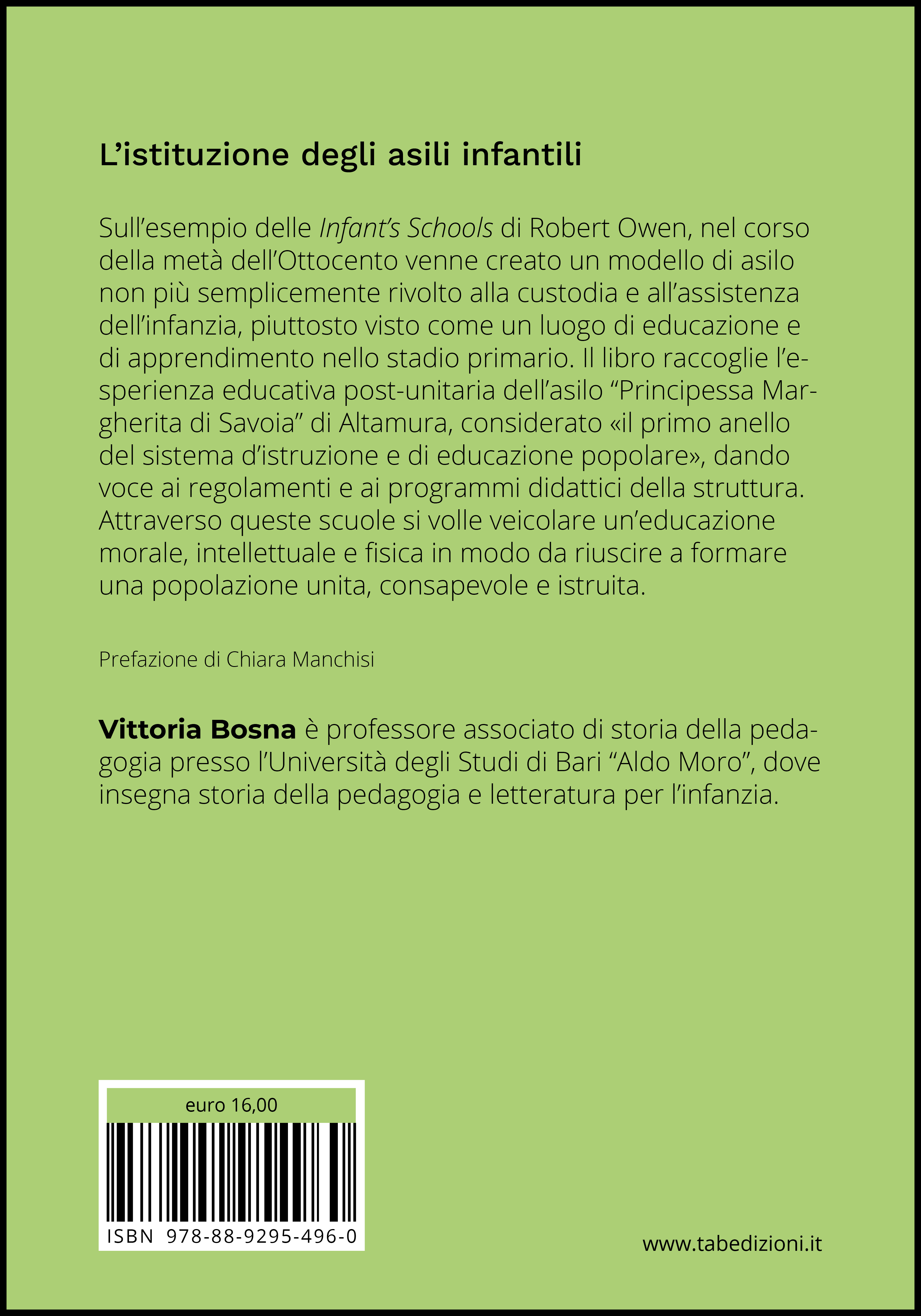 L’istituzione degli asili infantili - quarta