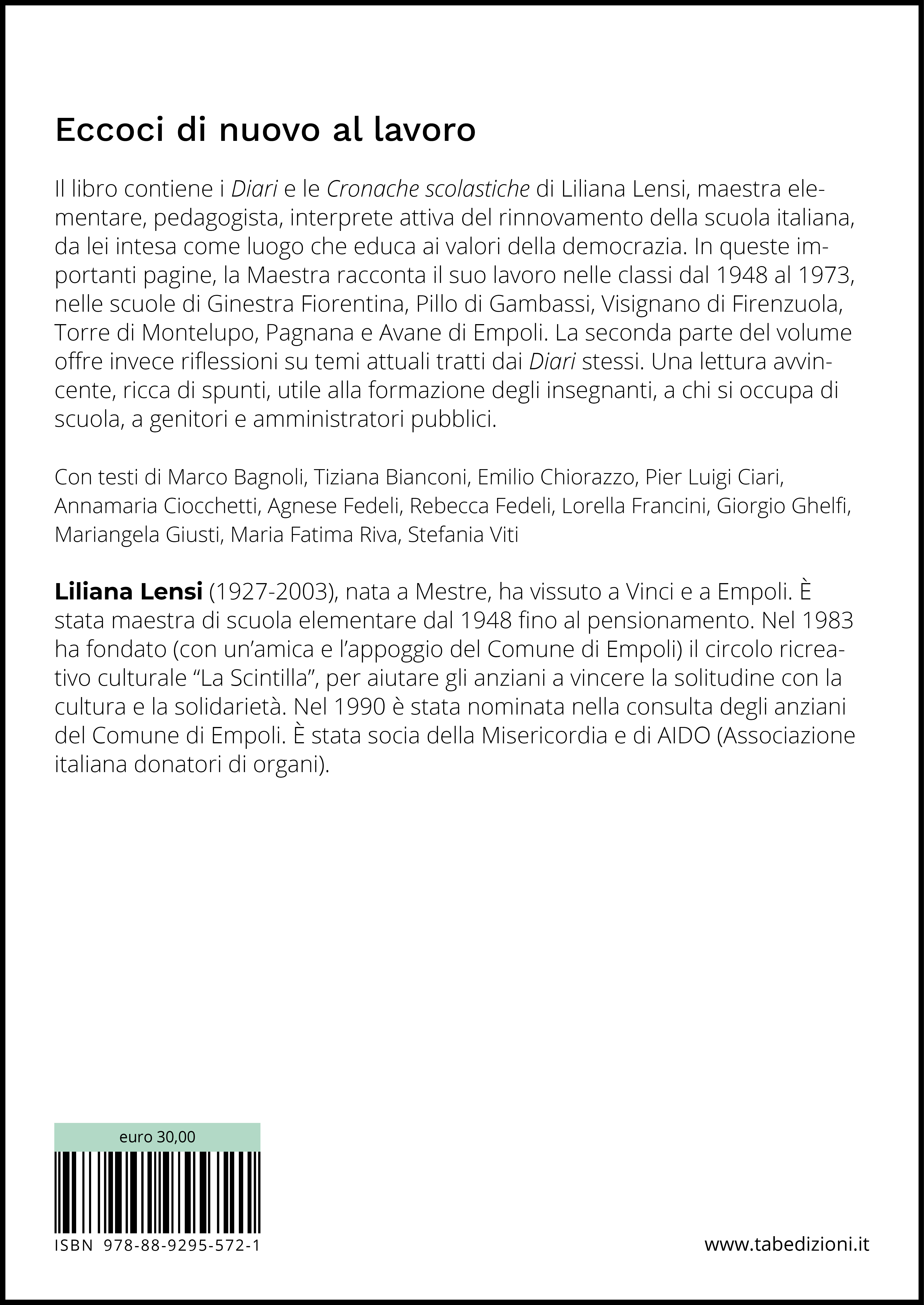 Eccoci di nuovo al lavoro - quarta