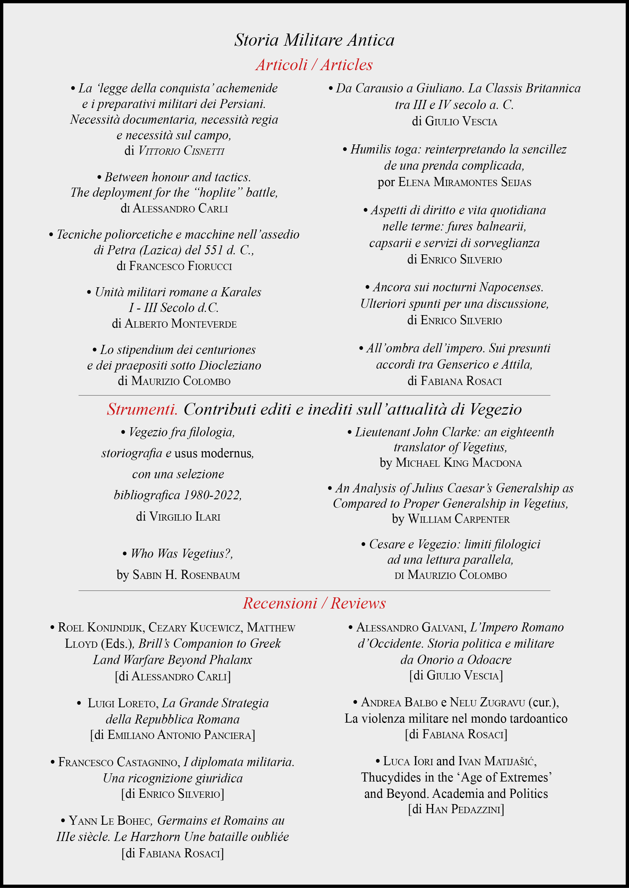 Numero 4, fascicolo 14, marzo 2023 - quarta