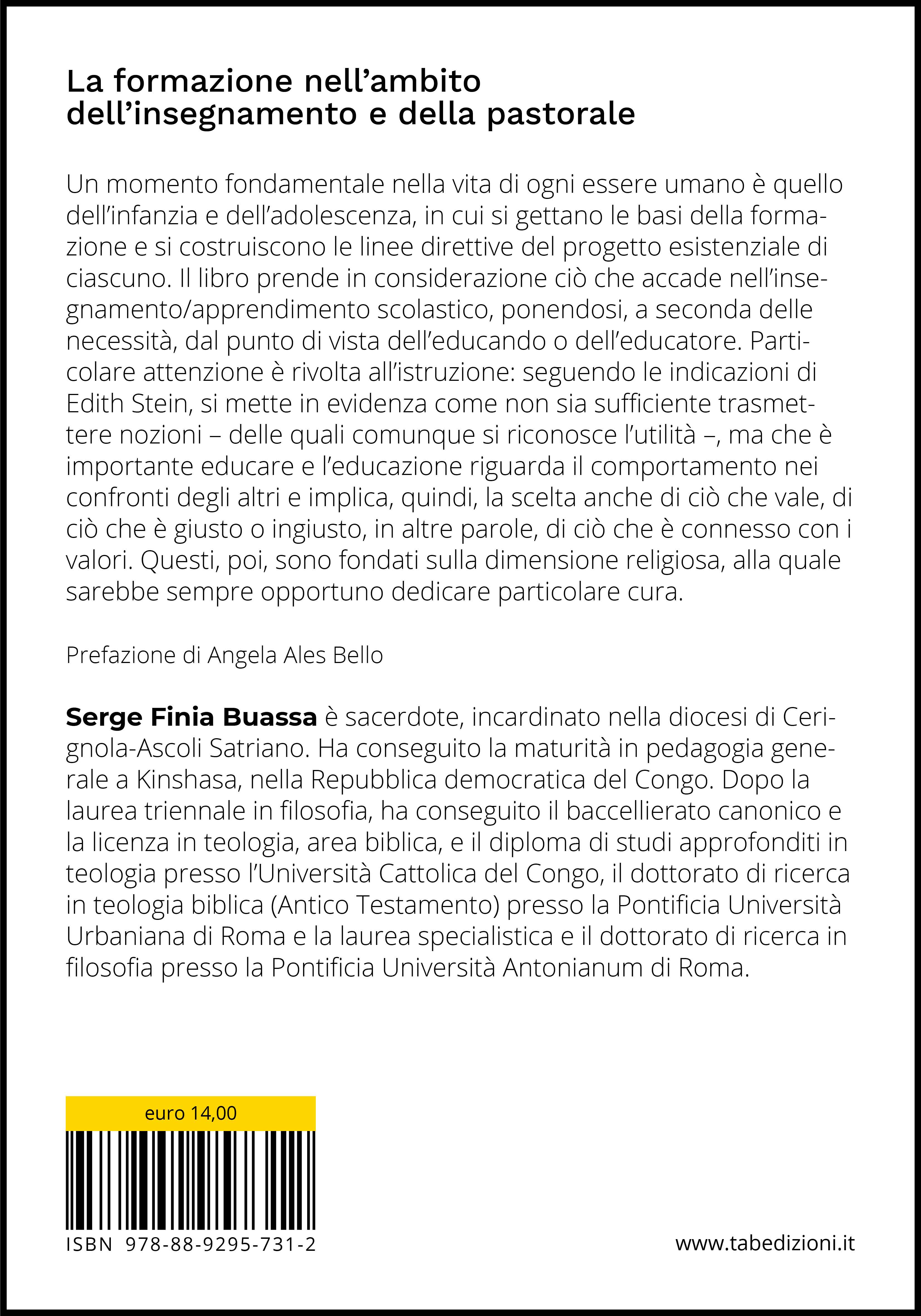 La formazione nell'ambito dell'insegnamento e della pastorale - quarta