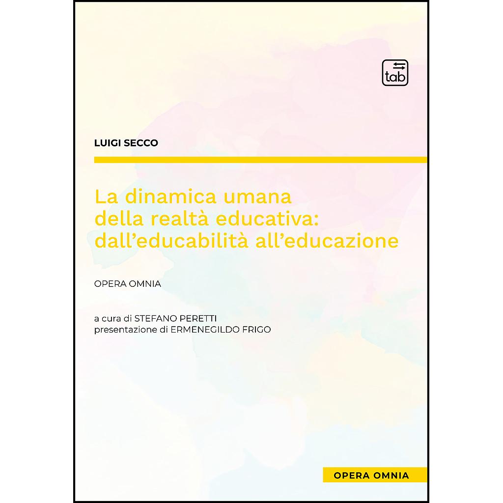 La dinamica umana della realtà educativa: dall’educabilità all’educazione
