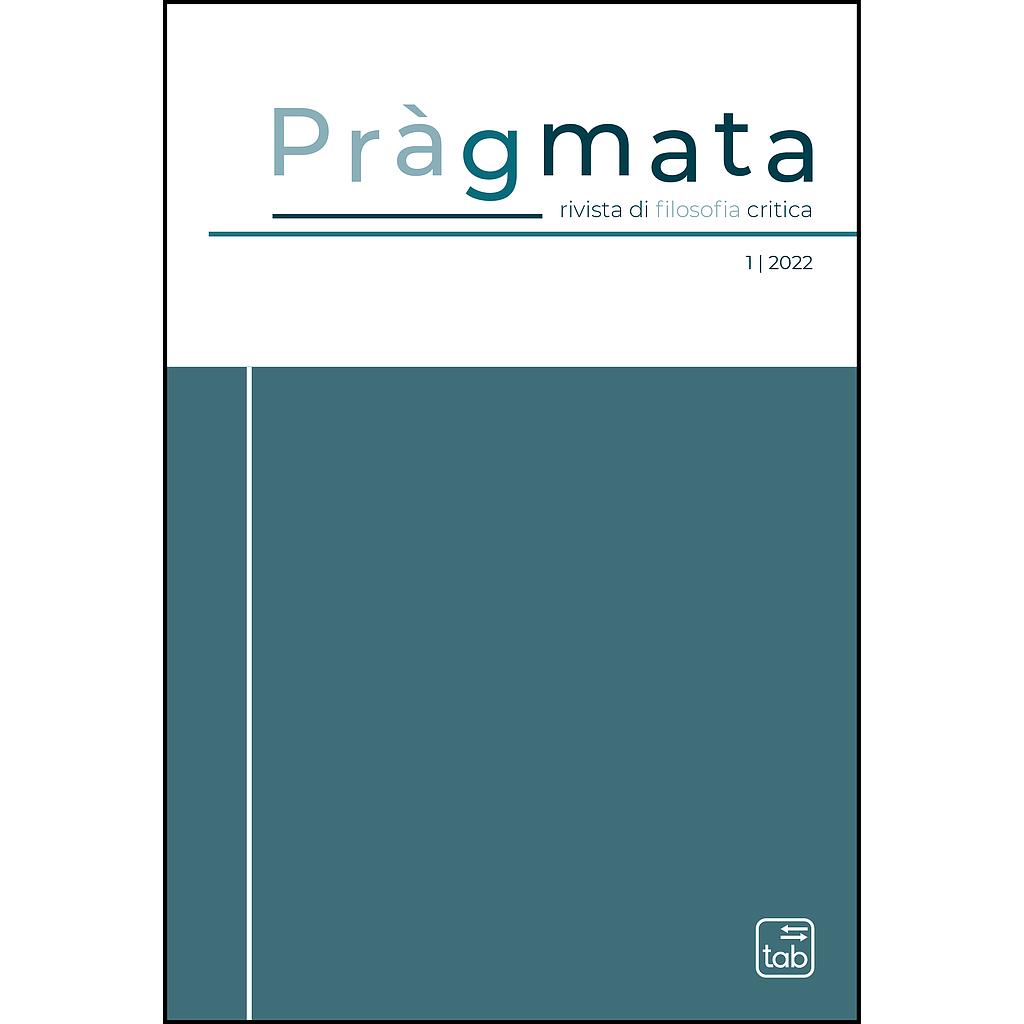 Pràgmata | numero 1 | anno 2022