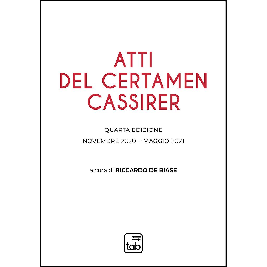 Atti del Certamen Cassirer